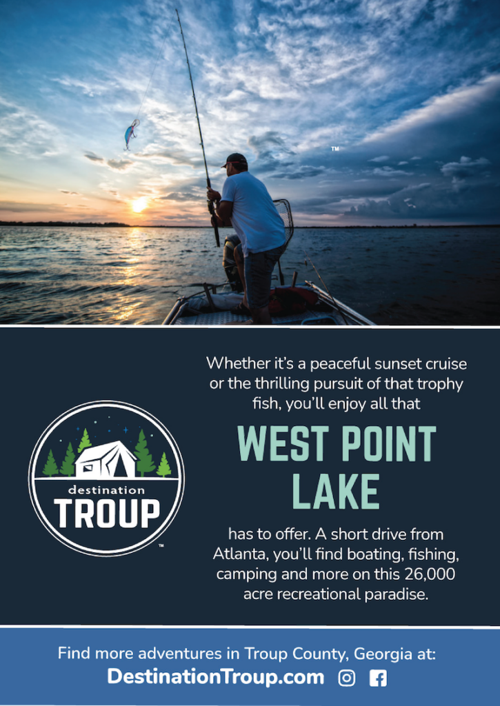 Destination Troup : Troup County Tourism West Point Lake Advertisement