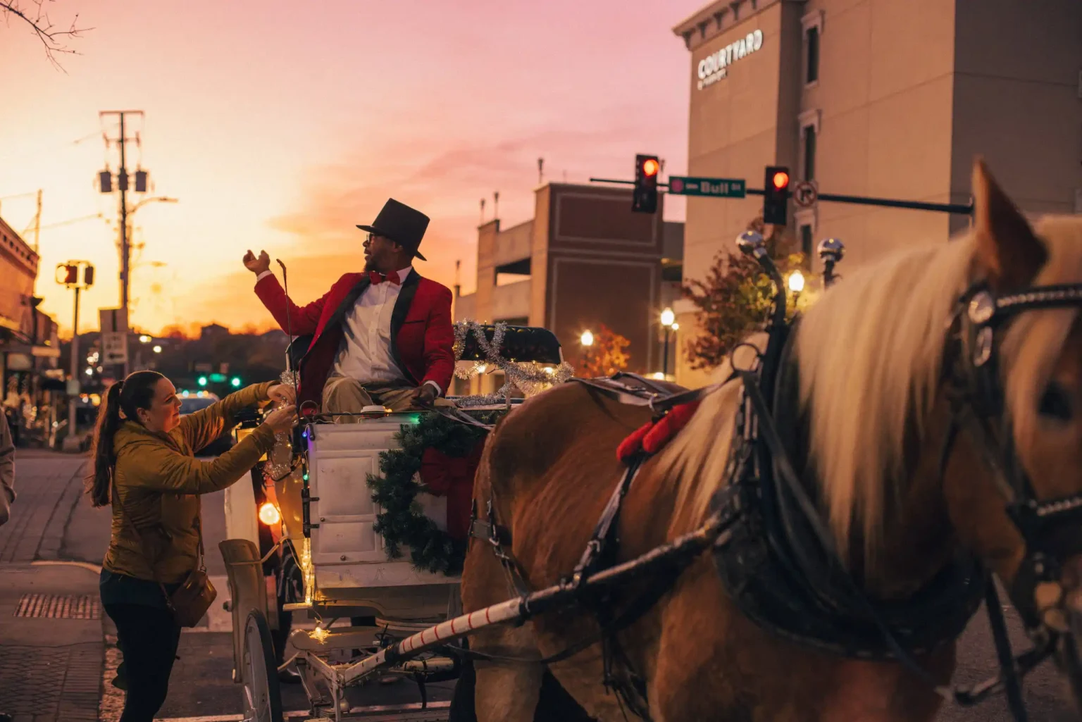 Atomic-Brand-Energy-Visit-LaGrange-Downtown-Christmas-Carriage